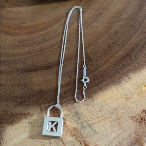 K charm necklace